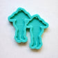 Made to Order - Curvy girl cloud Shiny Silicone Earring Mold- Made with Acrylic Blanks