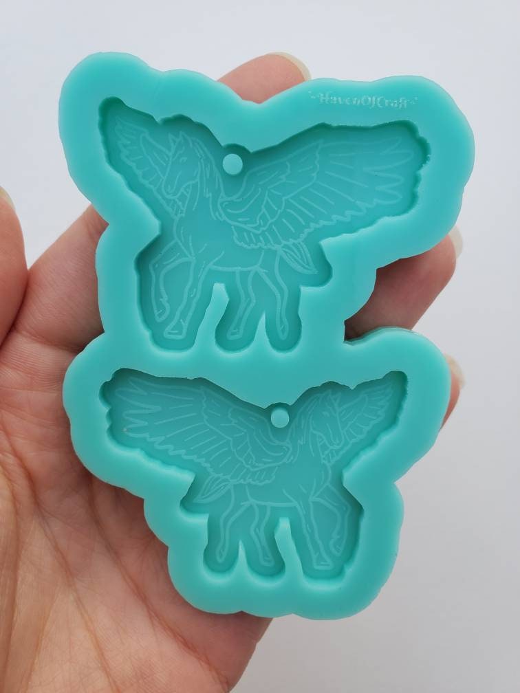 Made to order -  Pegasus Earring shiny silicone mold