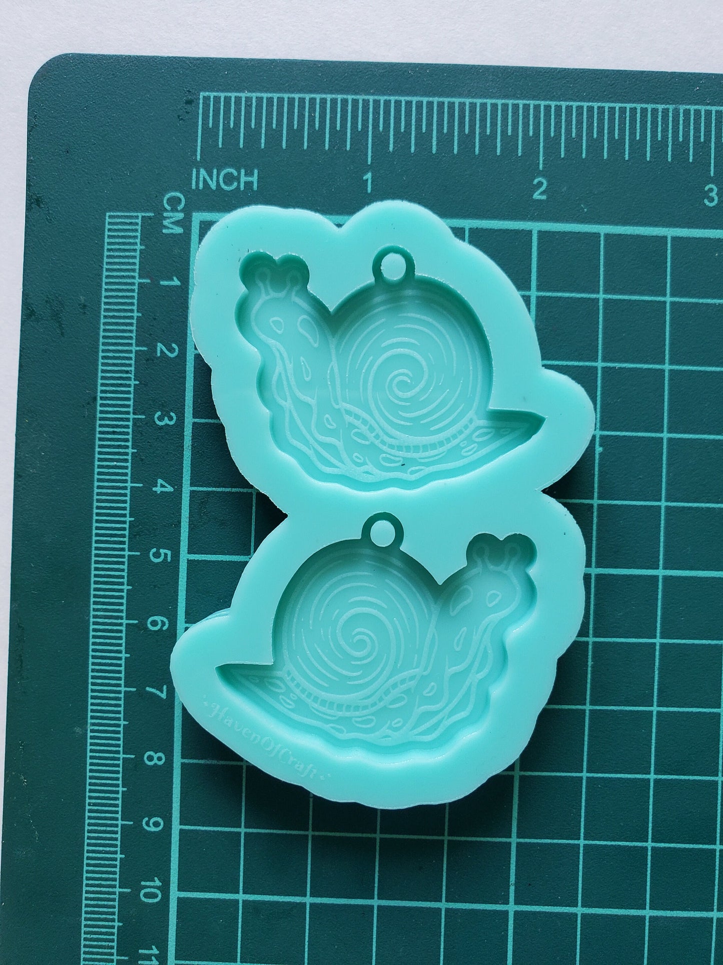 Made to order - Cute Snail earring mold - shiny silicone mold