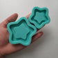 Made to Order - Thick Star Shaker Mold 2 Sizes - shiny silicone mold