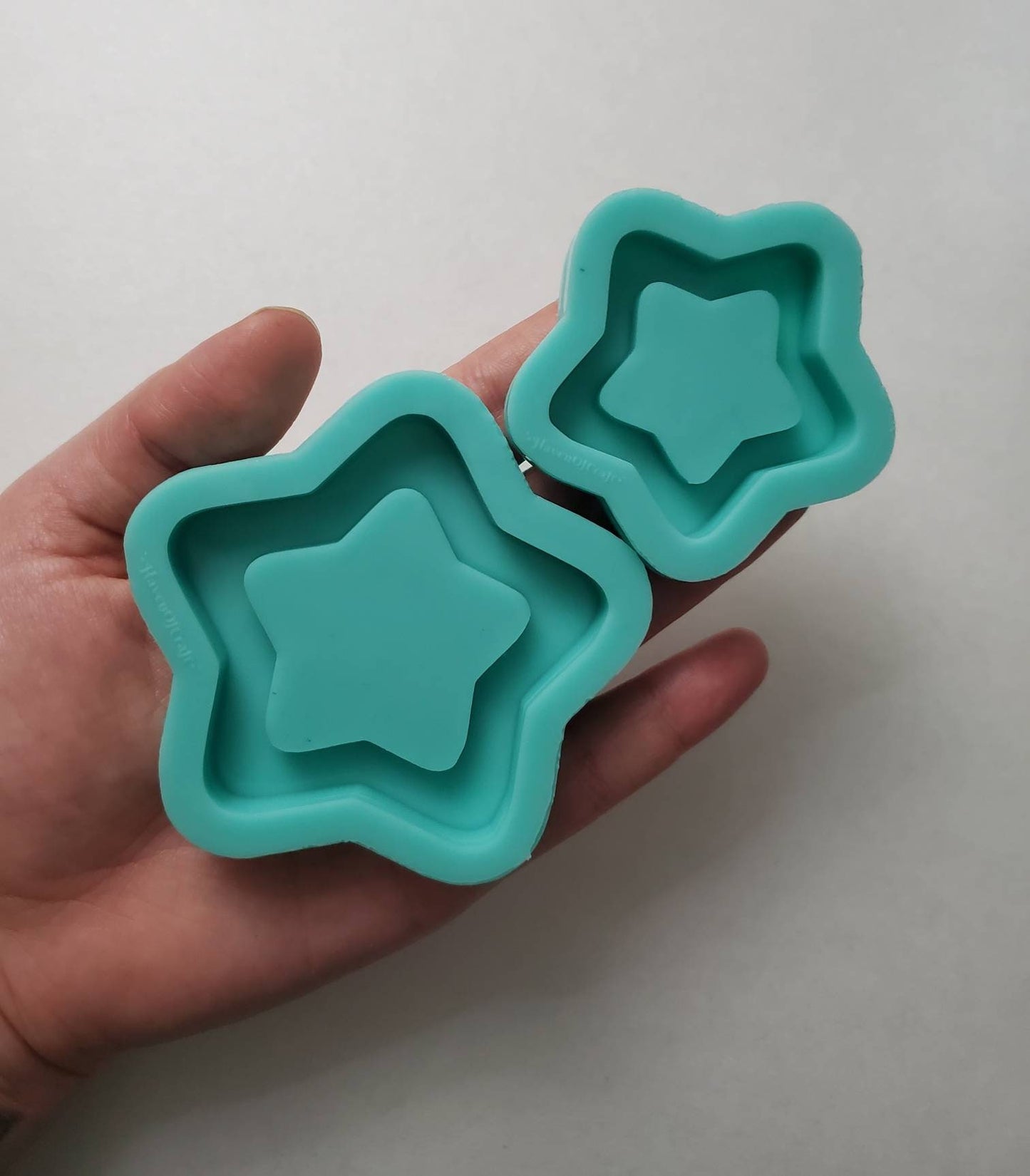 Made to Order - Thick Star Shaker Mold 2 Sizes - shiny silicone mold