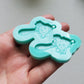 Made to order -  Toxic Mushroom earring mold - shiny silicone mold