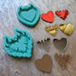 Flaming Heart or Horn Mirror Keychain/ 4 colors of mirror to choose from/ 2 Mold style to choose from -Made to order