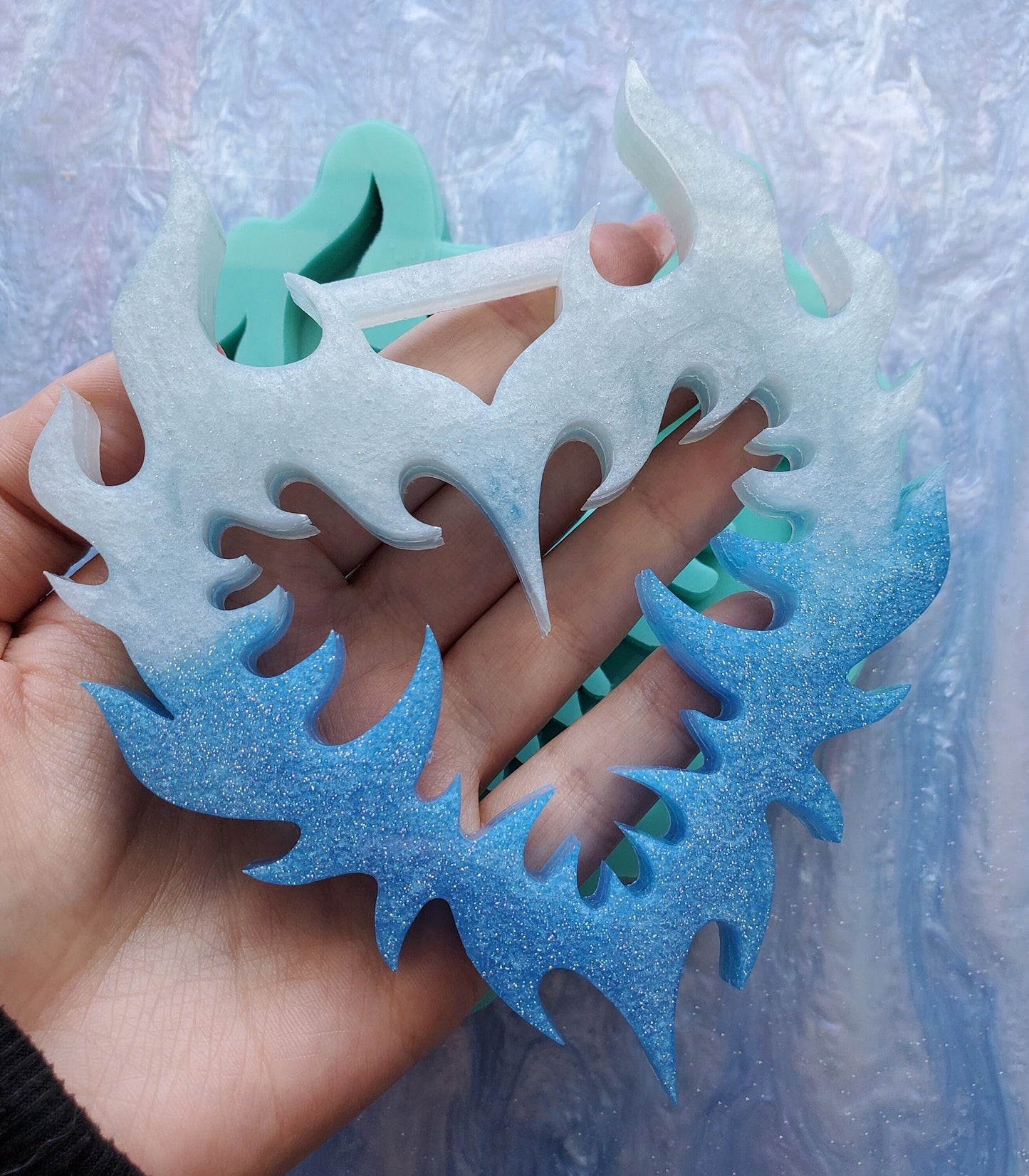 Made to order - Flame Spike Heart Tsurikawa mold