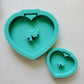 Made to Order - Broken Glass Heart Tsurikawa Silicone Mold 2 sizes - Made with Acrylic Blanks