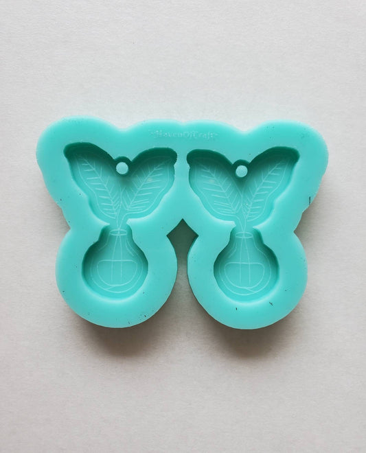 Made to Order - Plant Silicone Earring Mold- Made with Acrylic Blanks