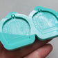 Made to order - Cottage Door earring mold - shiny silicone mold