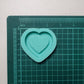 Made to Order - Thick Heart Shaker Mold 2 Sizes - shiny silicone mold