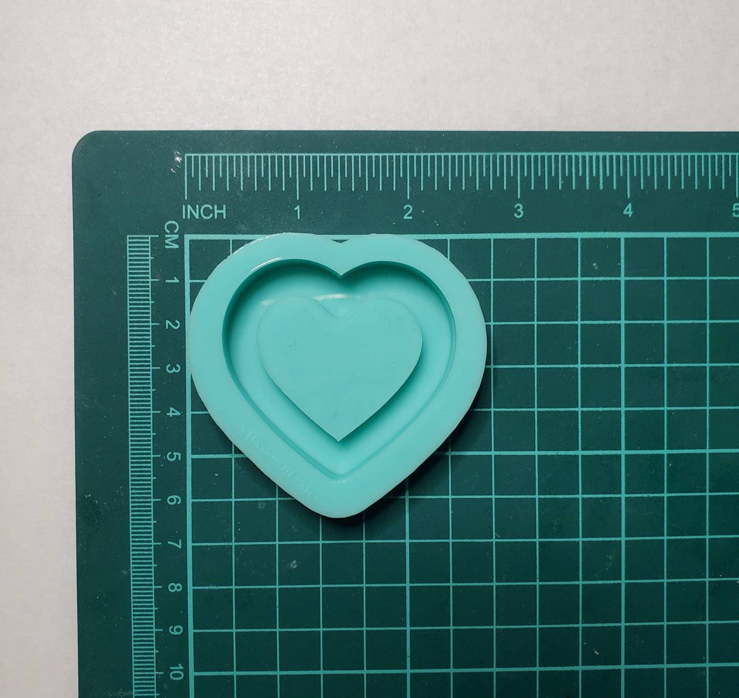 Made to Order - Thick Heart Shaker Mold 2 Sizes - shiny silicone mold