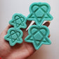 Made to order- Heartagram Shiny Silicone Earring Mold