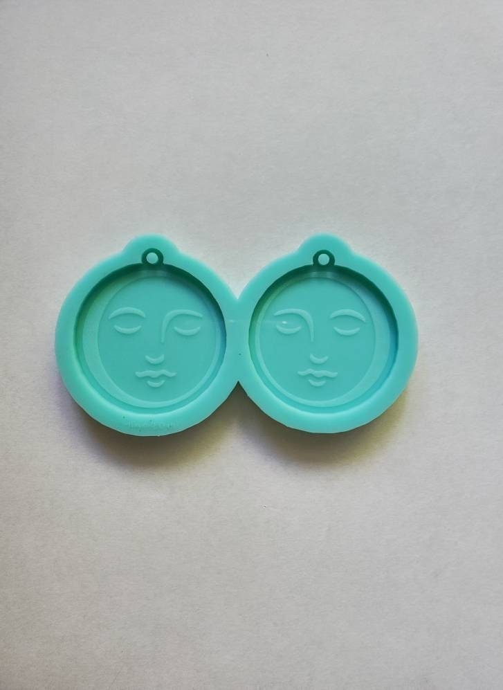 Made to Order - Round moon Face shiny silicone mold