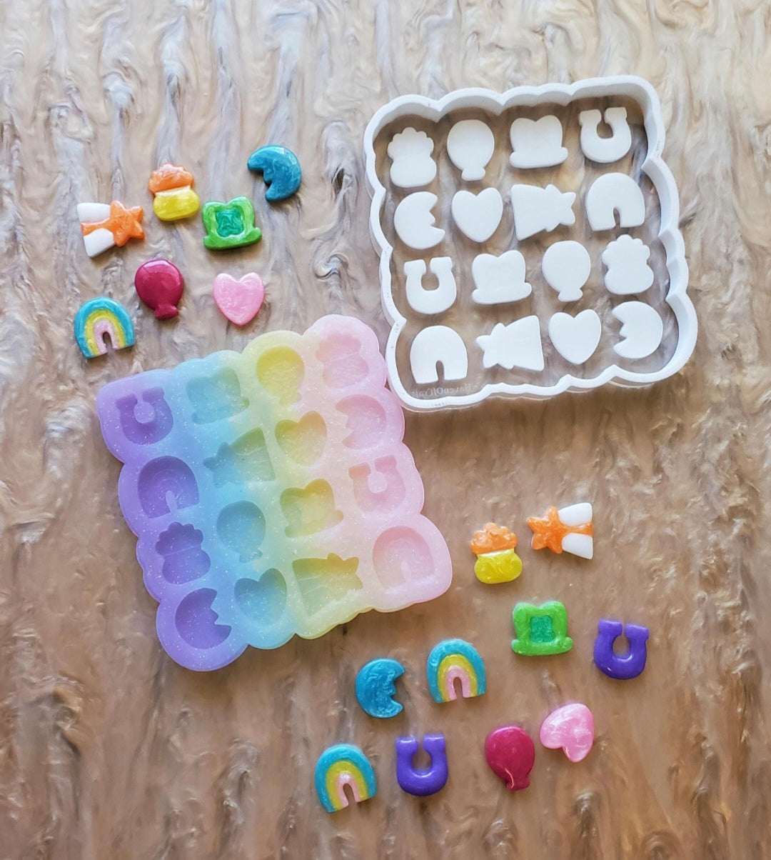 Cute Cereal Charm silicone mold / Choose color of mold - Made to order