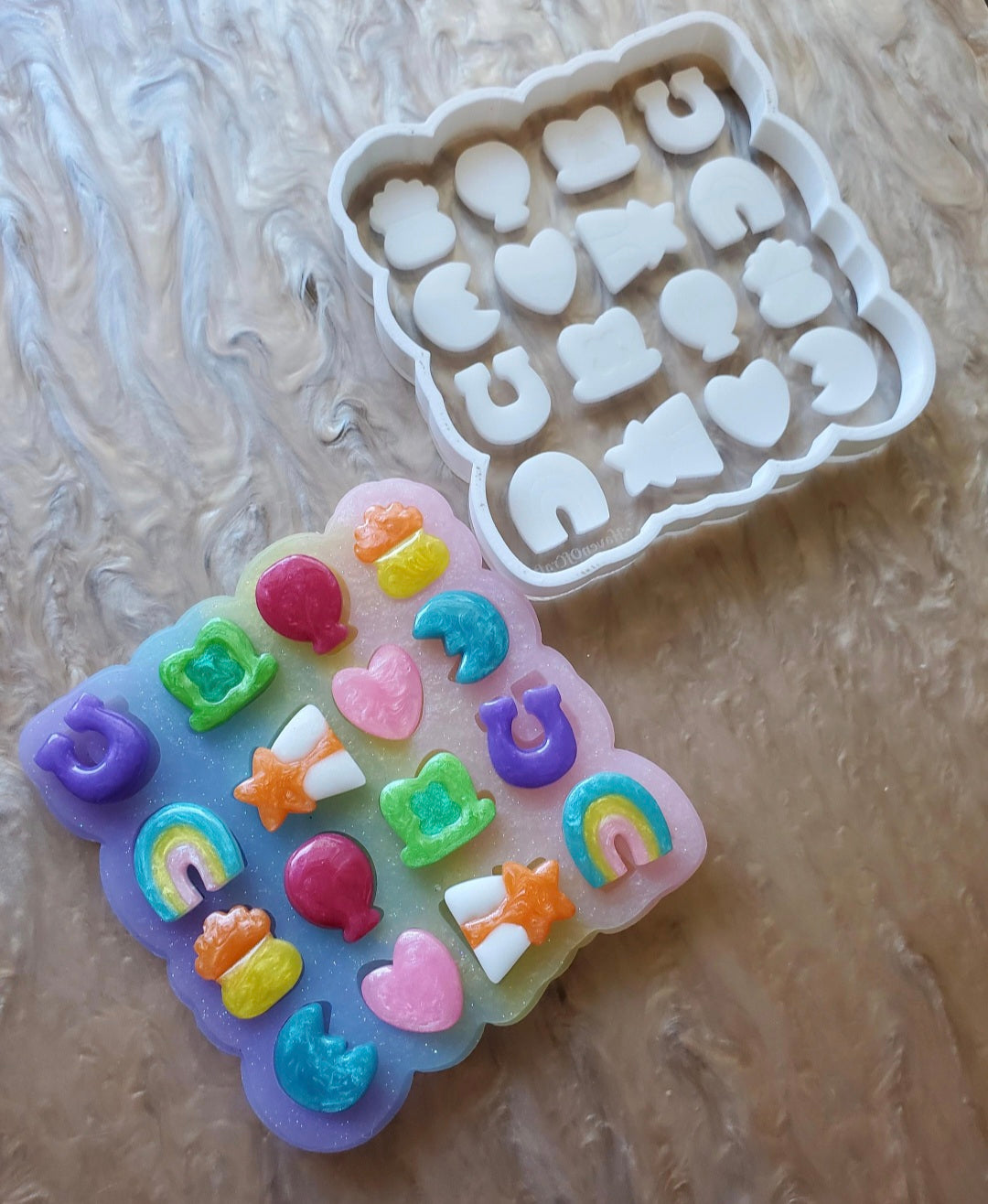 Cute Cereal Charm silicone mold / Choose color of mold - Made to order