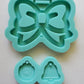 Made to Order - Bow Tsurikawa Shiny Silicone Mold with Bell And Paw Add on - Made with Acrylic Blanks