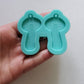 Made to Order - Mushroom Shiny Silicone Earring Mold- Made with Acrylic Blanks