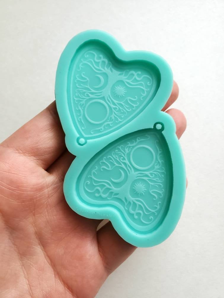 Made to Order - Tree of life ouija planchette shiny silicone earring mold