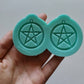 Made to order-Pentagram shiny silicone earring mold