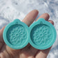 Made to Order - Mandala Earring Silicone Mold - shiny silicone mold