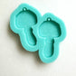 Made to Order - Cute small mushrooms shiny silicone earring mold