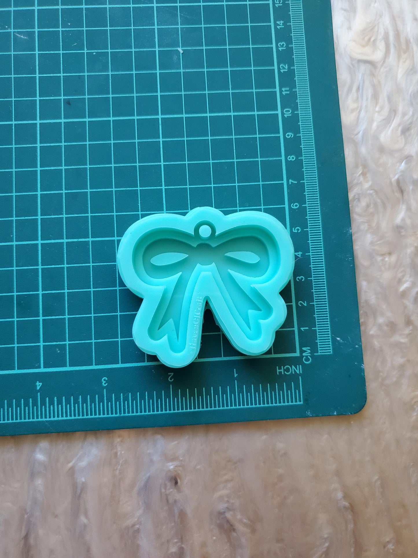 3/8 Inch Thick Cute Bow Keychain Mold  - Made to order