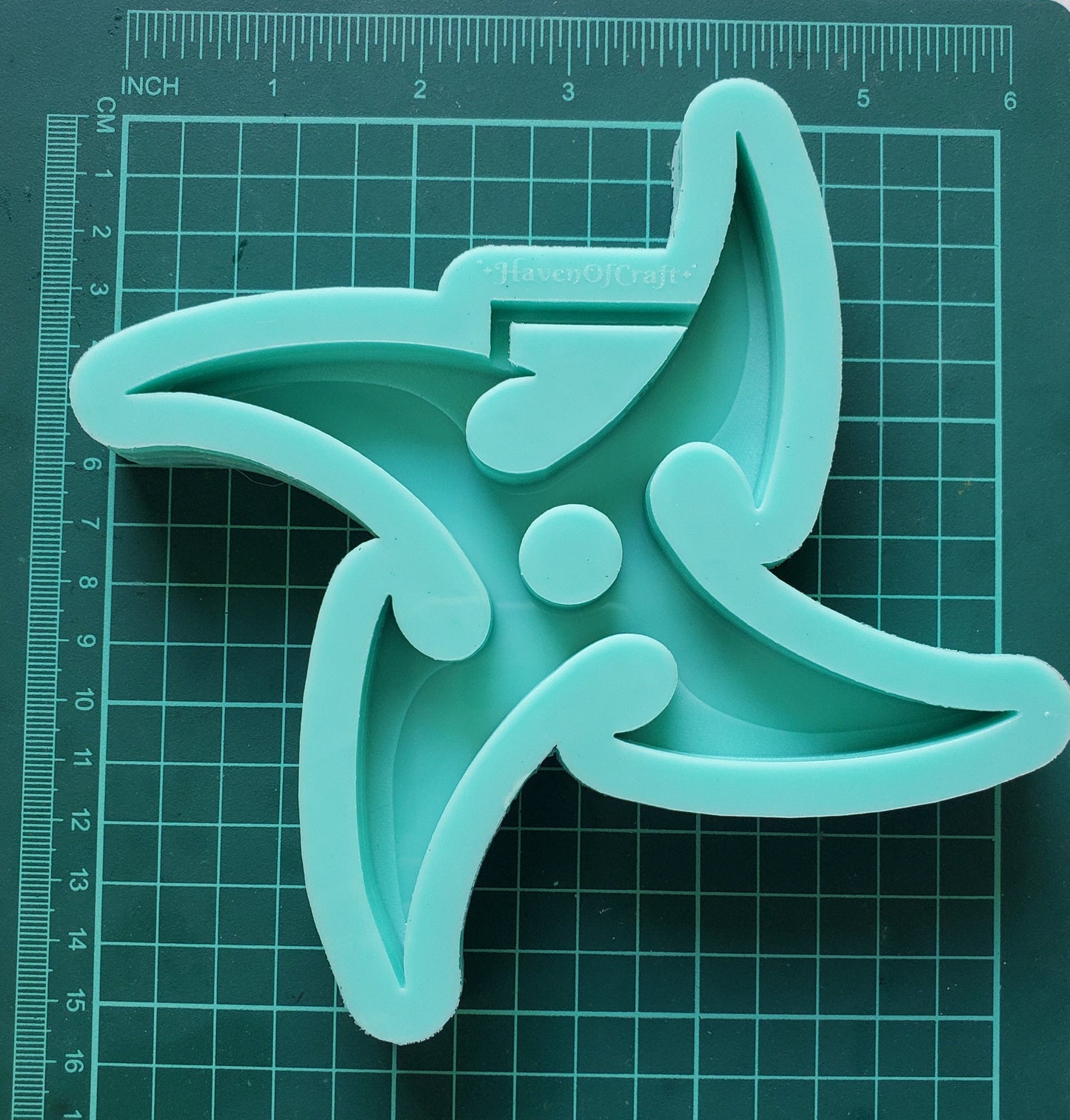 Made to Order - Shuriken Tsurikawa Silicone Mold 2 sizes - Made with Acrylic Blanks