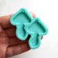 Made to Order - Shiny mushrooms silicone earring mold