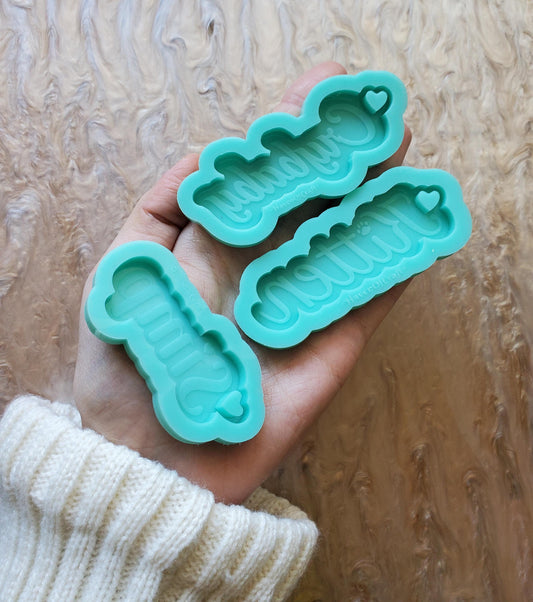 1/4 Inch Thick Keychain Mold \ 3 to choose from \ Crybaby, Simp and Kitten - Made to order