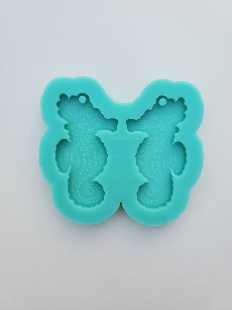 Made to order -  Seahorse Earring shiny silicone mold