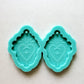 Made to Order - Celestial heart Shiny Silicone Earring Mold- Made with Acrylic Blanks