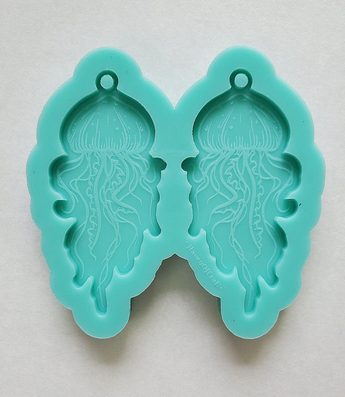 Made to order - Jellyfish earring mold - shiny silicone mold