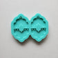 Made to Order - Abstract 2 Pieces Silicone Earring Mold- Made with Acrylic Blanks