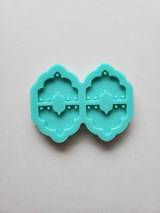 Made to Order - Abstract 2 Pieces Silicone Earring Mold- Made with Acrylic Blanks