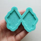 Made to order - Lava Lamps shiny earring silicone mold - made with acrylic blank