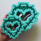 Made to order -  Barbed Wire Heart Tsurikawa mold- Read description