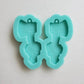 Made to Order - Cute bow axe shiny silicone earring mold