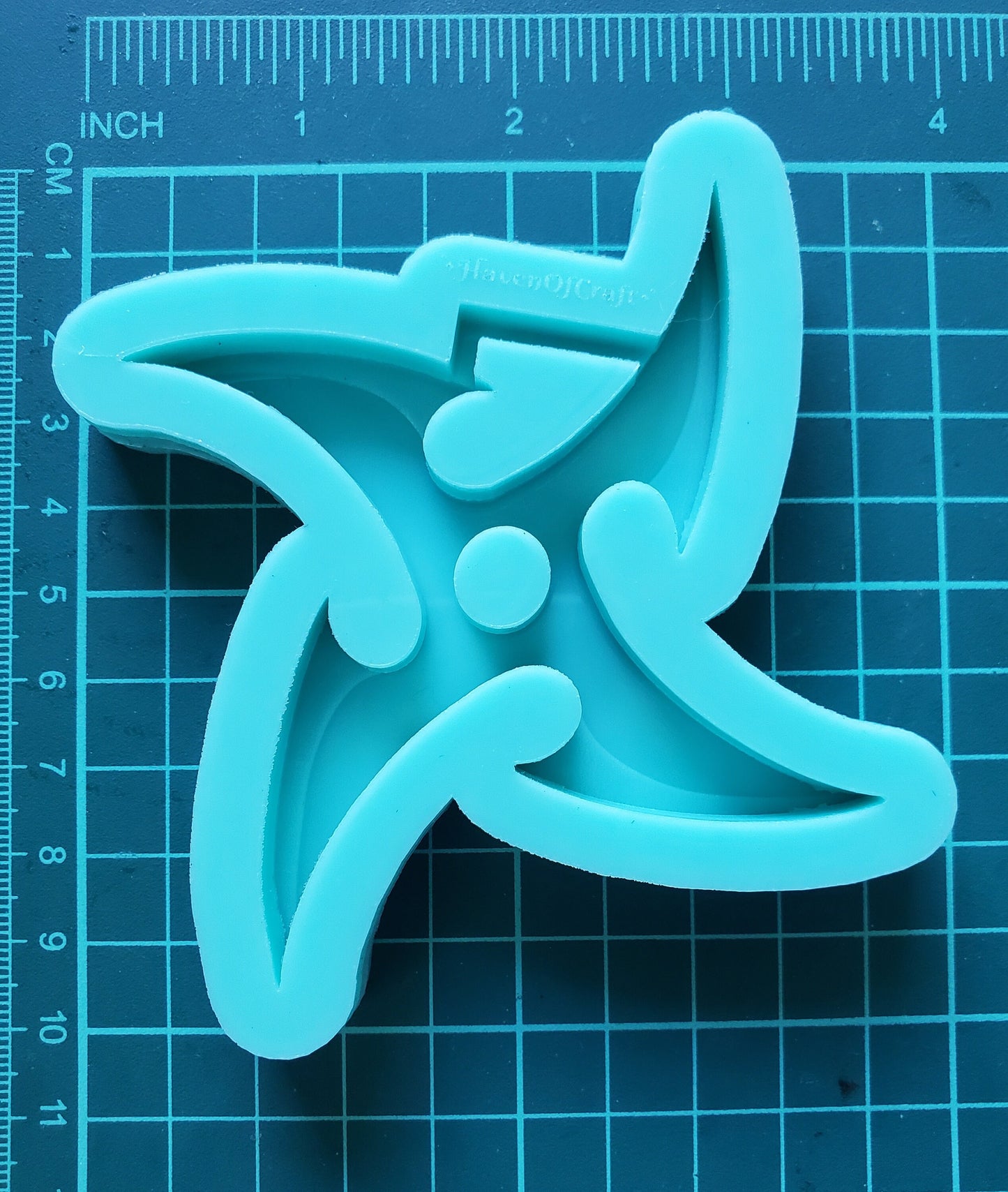 Made to Order - Shuriken Tsurikawa Silicone Mold 2 sizes - Made with Acrylic Blanks