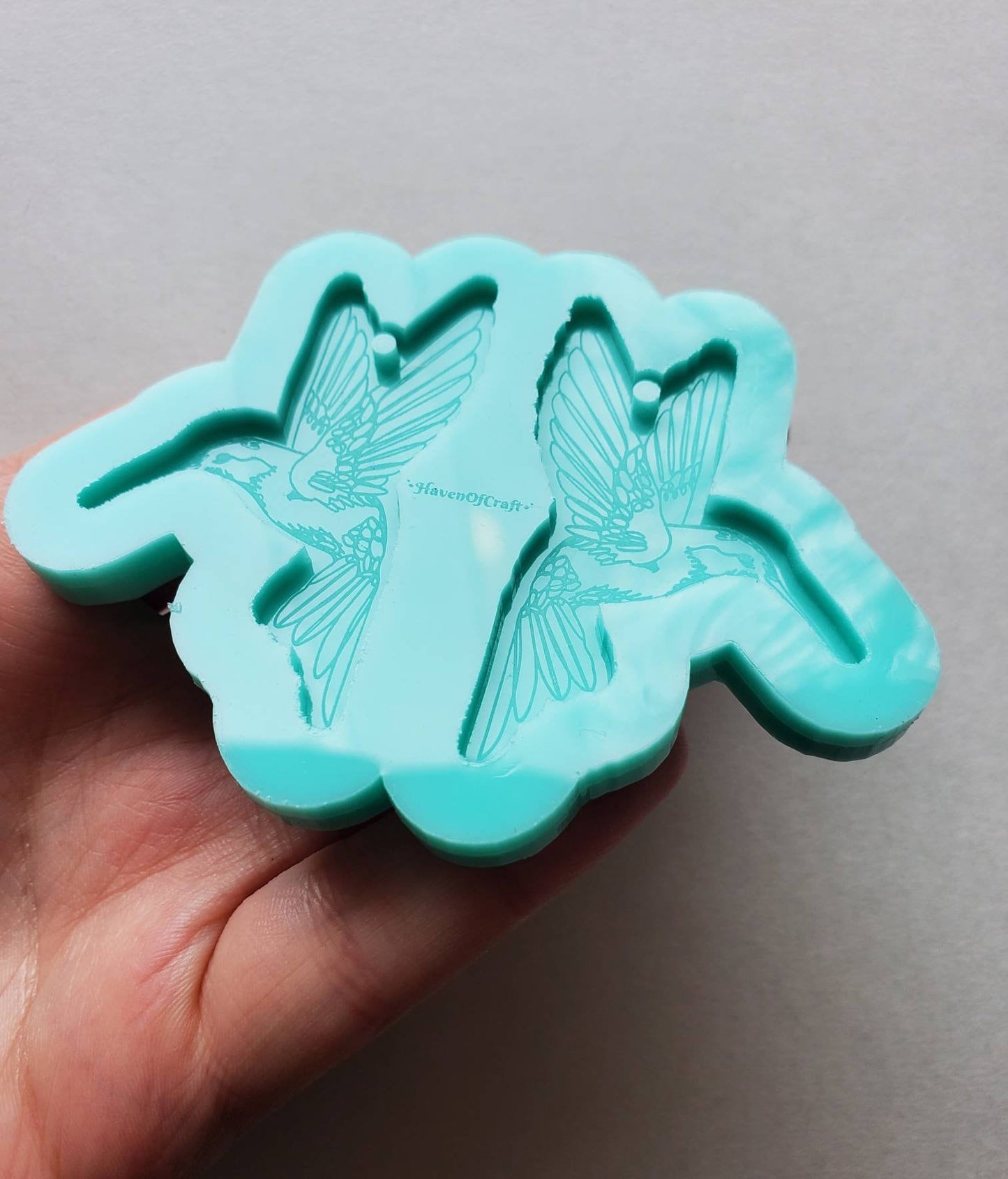 Made to Order - Hummingbird Silicone Earring Mold- Made with Acrylic Blanks