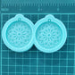 Made to Order - Mandala Earring Silicone Mold - shiny silicone mold