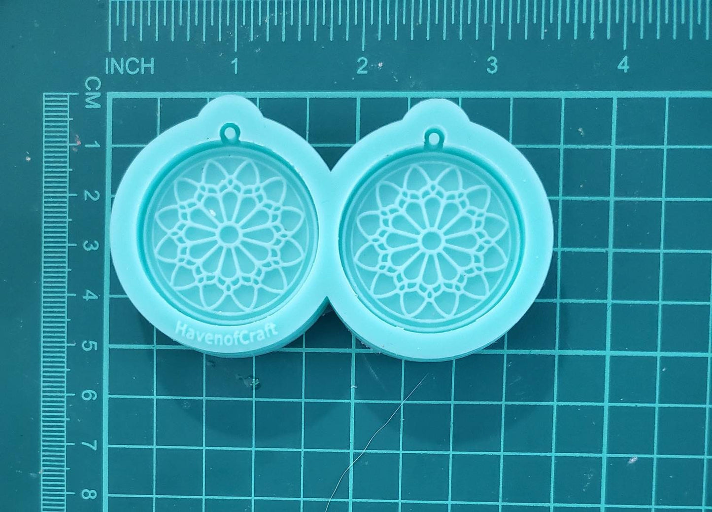 Made to Order - Mandala Earring Silicone Mold - shiny silicone mold