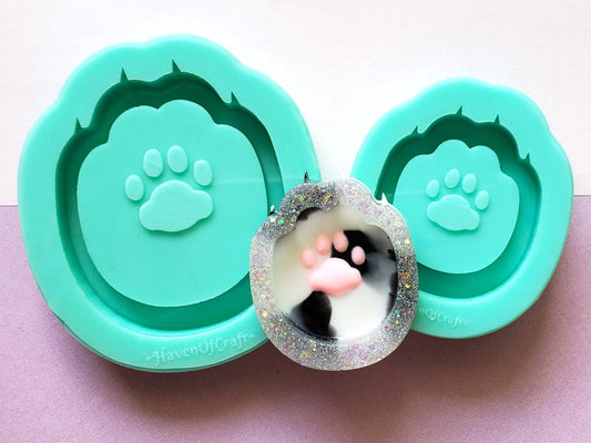 Adorable Cat Paw shaker/ 2 sizes available / Made to order