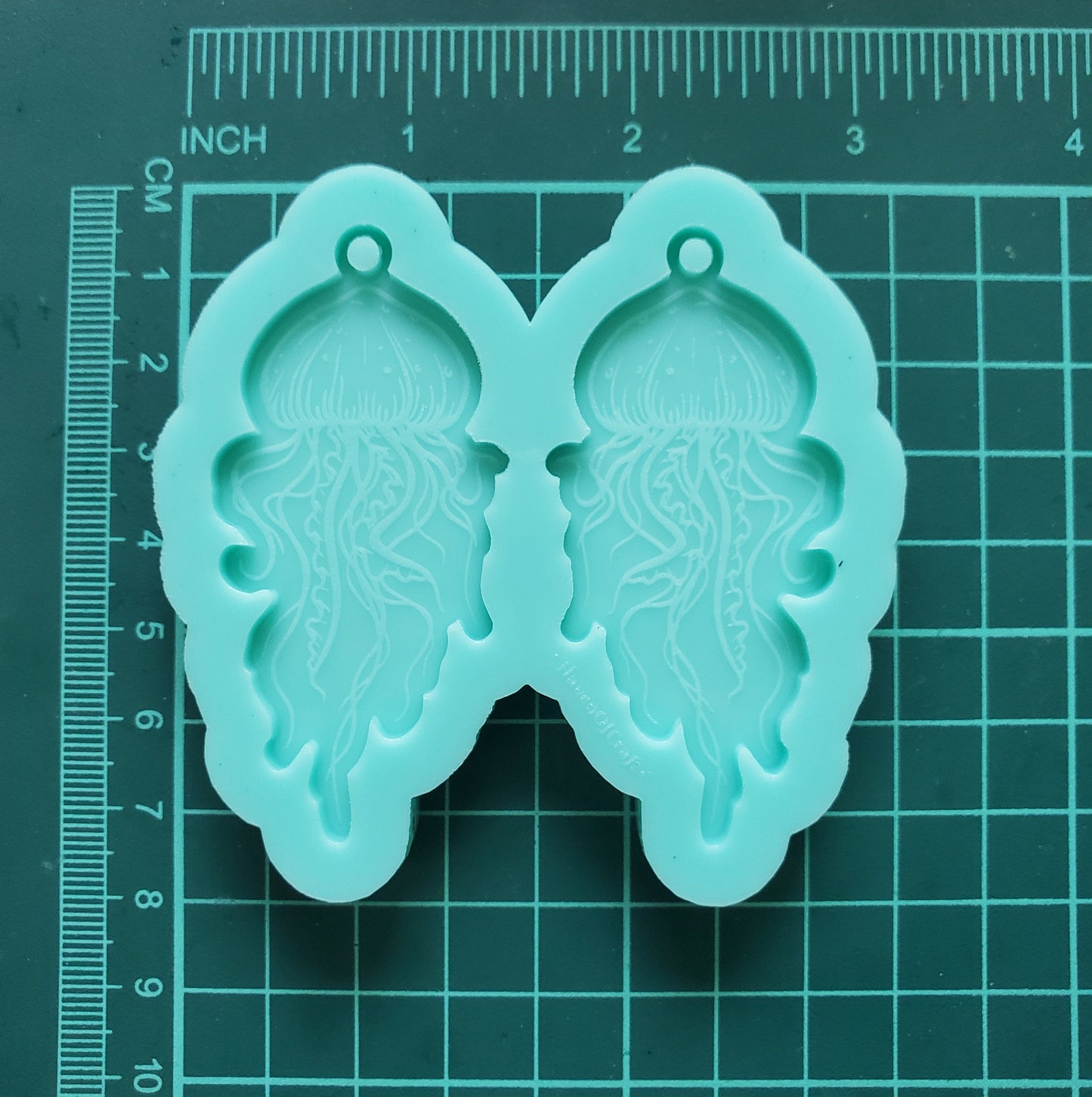 Made to order - Jellyfish earring mold - shiny silicone mold