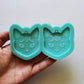 Made to order -triple moon cat shiny silicone mold