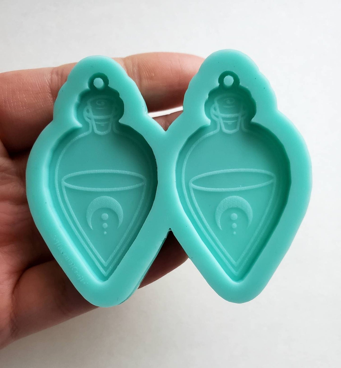 Made to Order - Moon potion shiny silicone earring mold