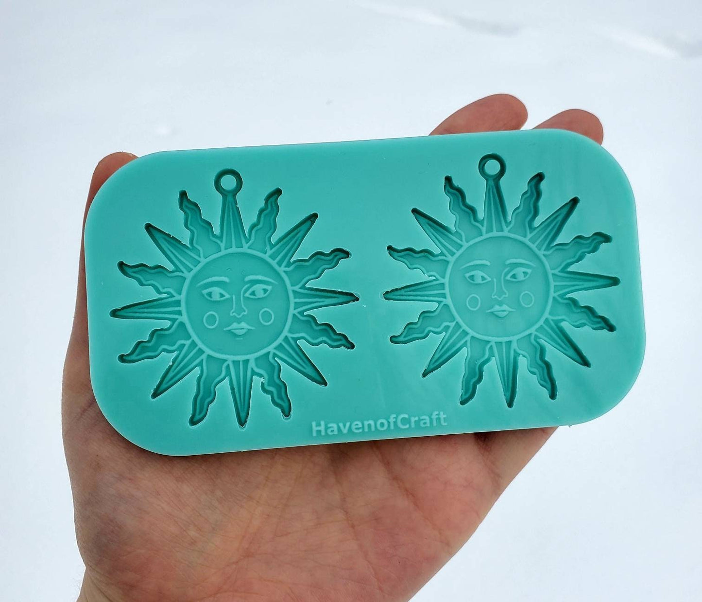 Made to Order - Sun Face shiny silicone mold