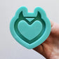 Made to Order - Horn Heart Tsurikawa Silicone Mold 2 sizes - Made with Acrylic Blanks