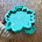 Lotus flower Tsurikawa Mold 2 sizes - Made with Acrylic Blank, shiny silicone mold -Made to order