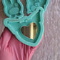 Cute Heart Mirror Mold - 4 Different Colors of Mirror Available