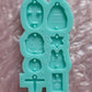 Adorable Asymmetrical Earring Silicone Mold