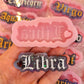 Zodiac keychain mold 1/4 inches thick