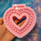 Lace heart Car Handle \Tsurikawa mold